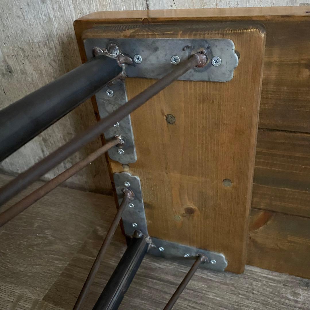 インダストリアル　ベンチ　長椅子　レトロ