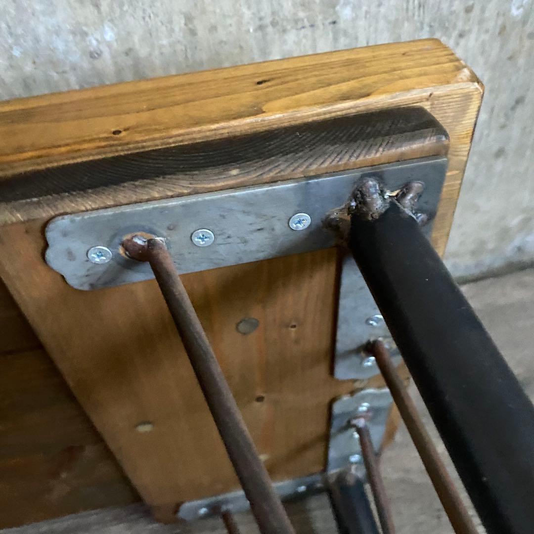 インダストリアル　ベンチ　長椅子　レトロ