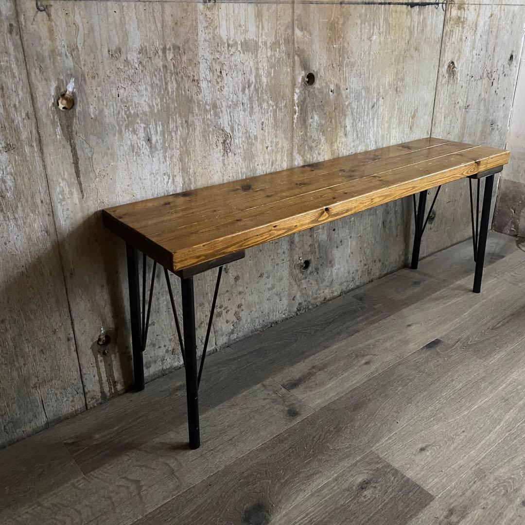 インダストリアル　ベンチ　長椅子　レトロ