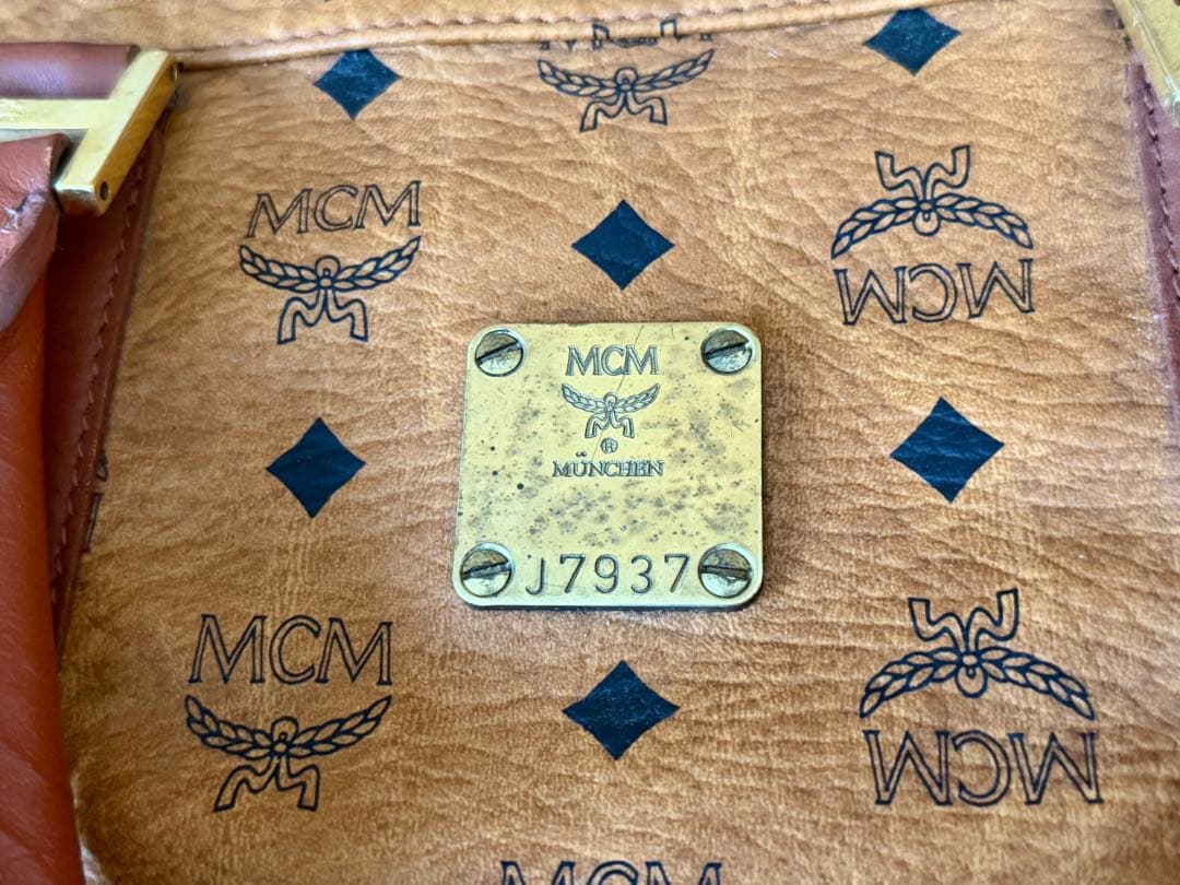 h*i様 MCM ロゴプリント ボストンバッグ 大容量40L