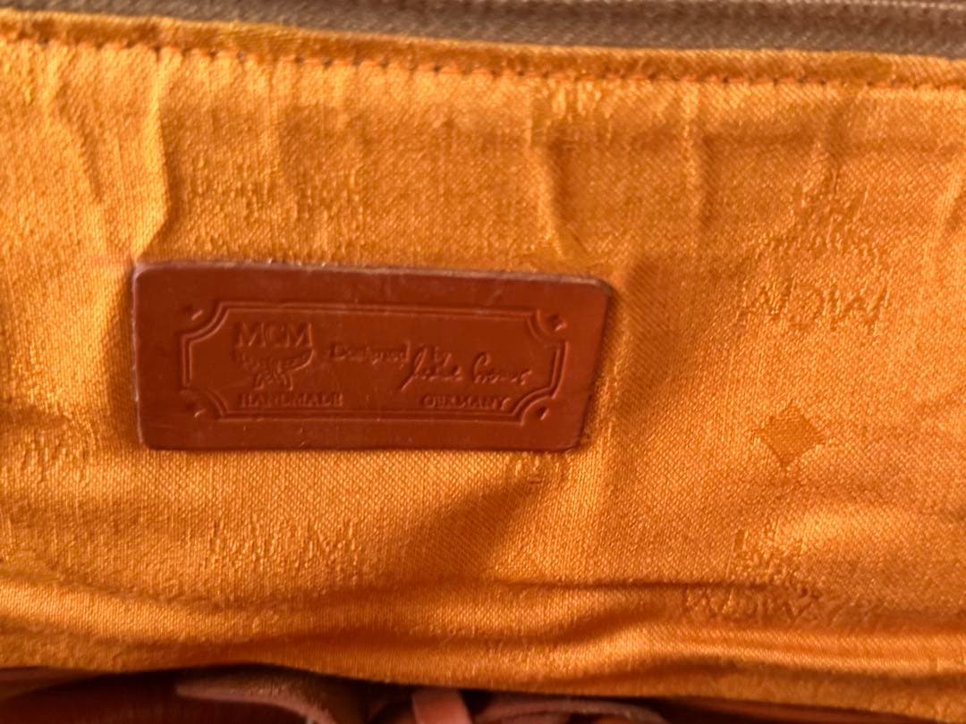 h*i様 MCM ロゴプリント ボストンバッグ 大容量40L