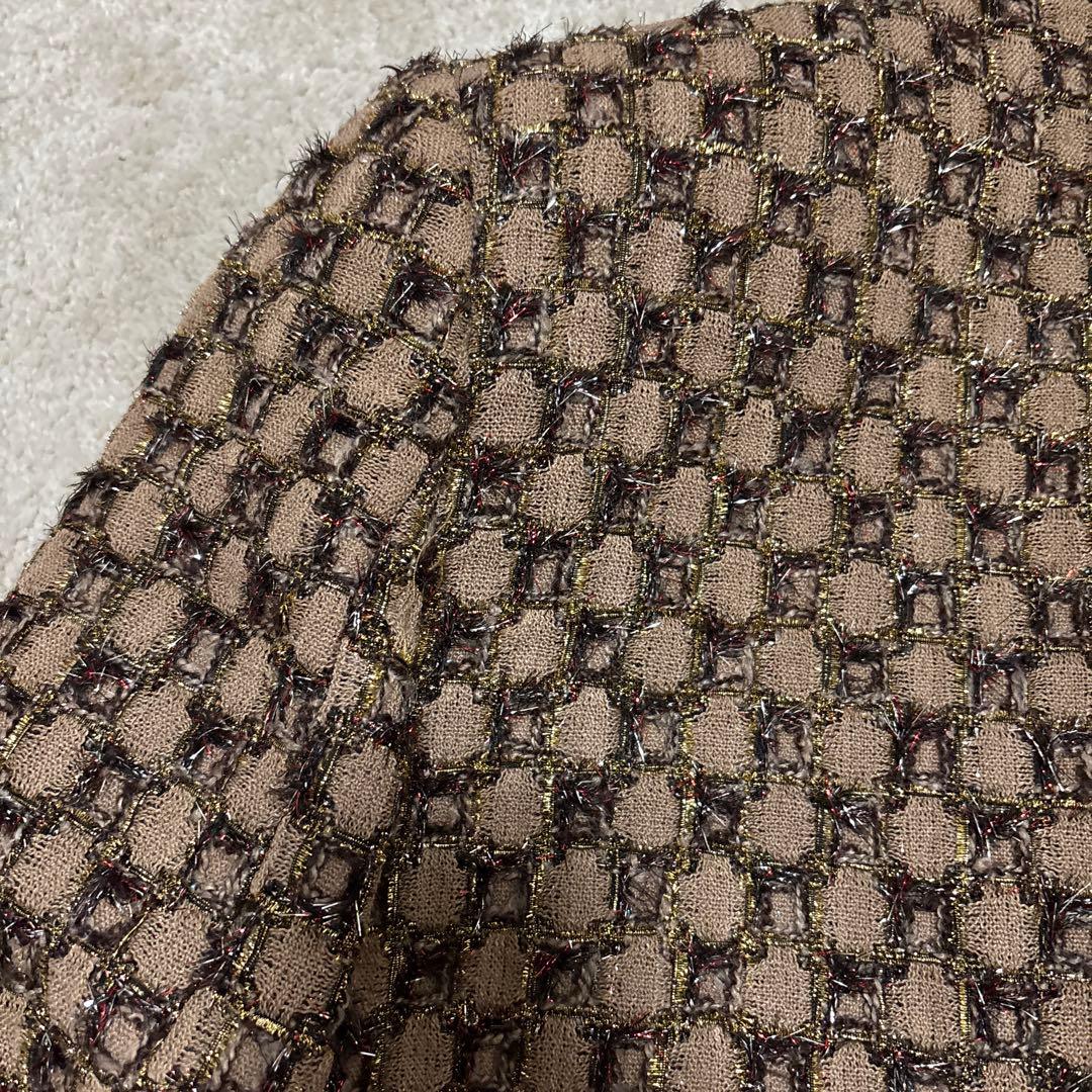 R*Y様 ALUDE アルード block pattern tweed jack