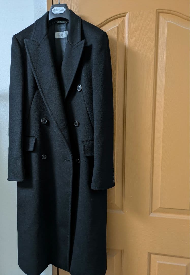 SPORTMAX ブラック ダブルブレスト ロングコートMaxMara新品未使用