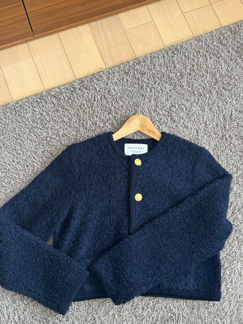 トゥモローランド　未使用　ネイビー　ショート丈　ジャケット　匿名配送