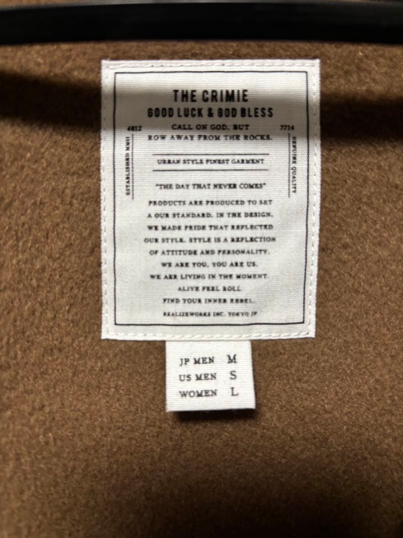 The CRIMIE ウールジャケット