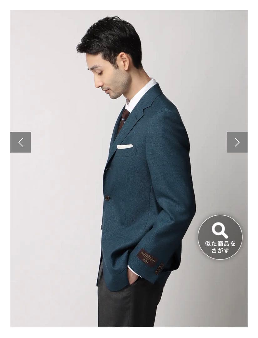 ユニバーサルランゲージ　ジャケット　CANONICO ウールメッシュ　通年