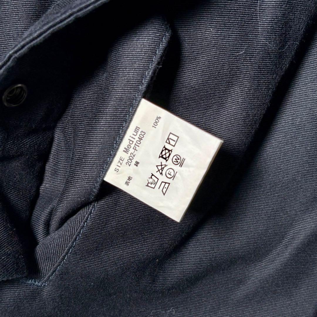 【美品】KUON カーゴパンツ　ミリタリー　ネイビー　M 綿　ワイド　日本製