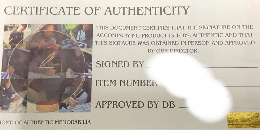 イスコ　レアル・マドリード　直筆サイン入り　2018　鑑定書付き　お値下げ可