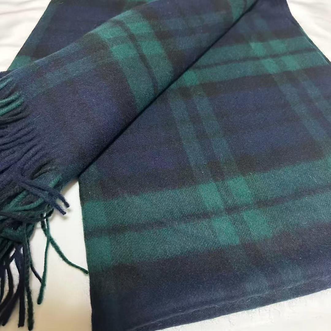 Y*i様 ジョンストンズ カシミア 大判ストール マフラー ブラックウォッチ
