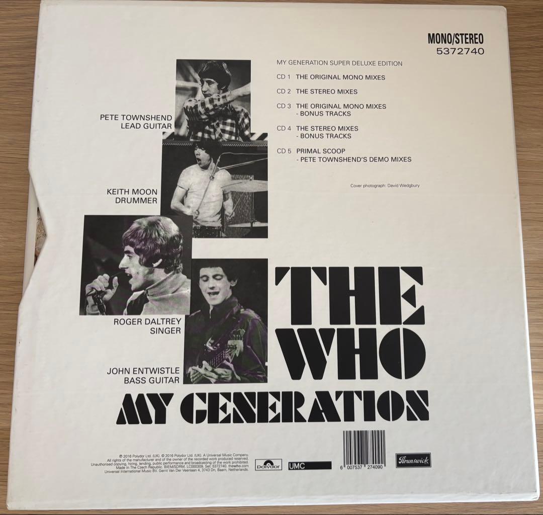 マイ・ジェネレイション　スーパー・デラックス・エディション　SHM-CD 5枚組