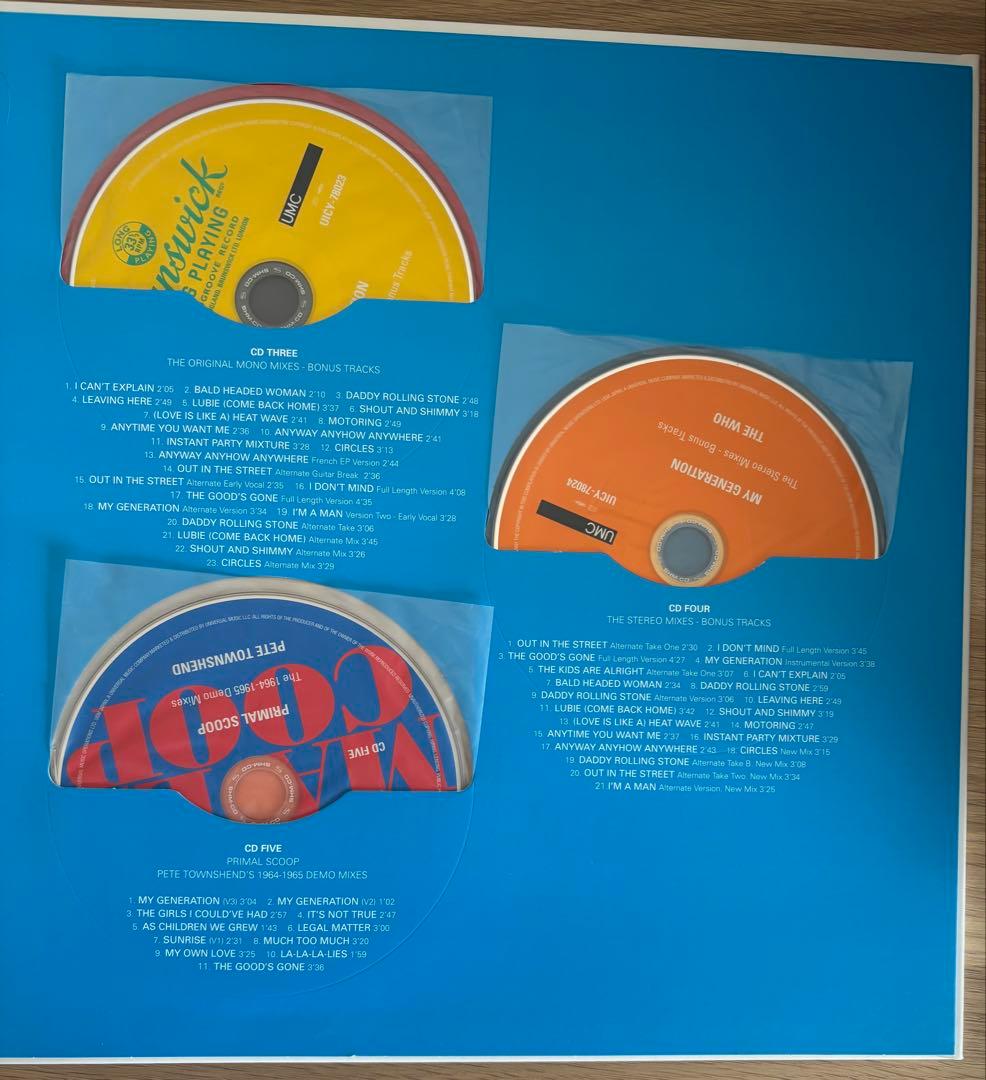 マイ・ジェネレイション　スーパー・デラックス・エディション　SHM-CD 5枚組