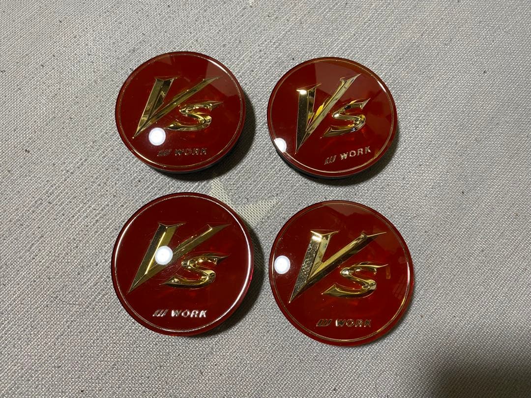 WORK ワーク VS センターキャップ 正規品 レッド