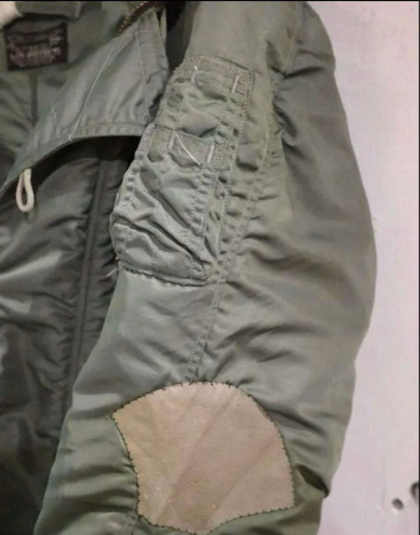 60sALPHA社製N-2B フライトジャケット黒タグ 実物 J-6278D