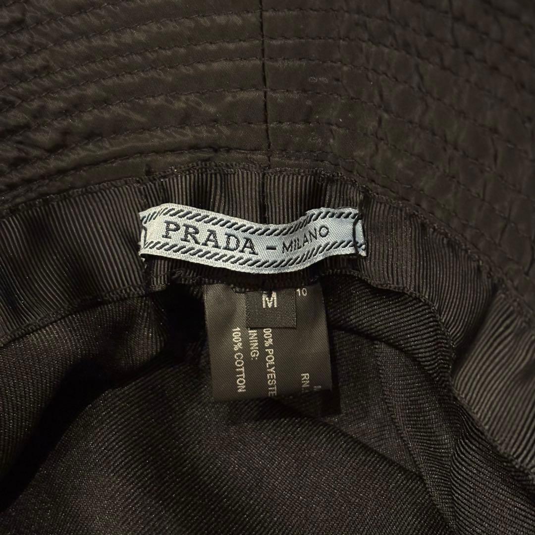 【正規品・美品】PRADA ブラック バケットハット　ユニセックス