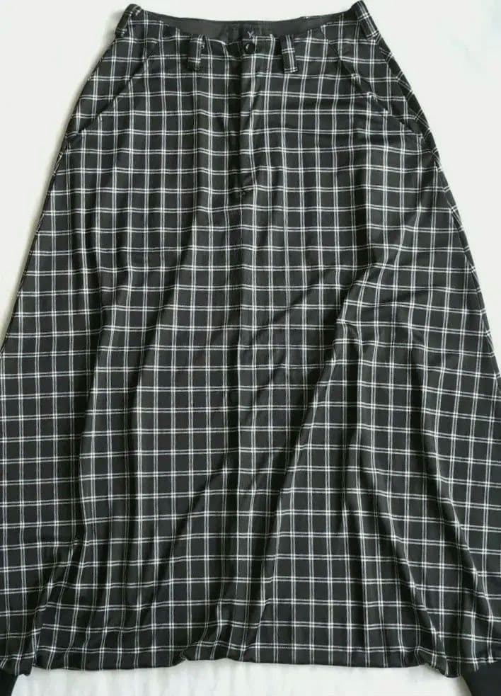 Y's 80sヴィンテージ　チェック柄ジャージー サルエルパンツ 美品