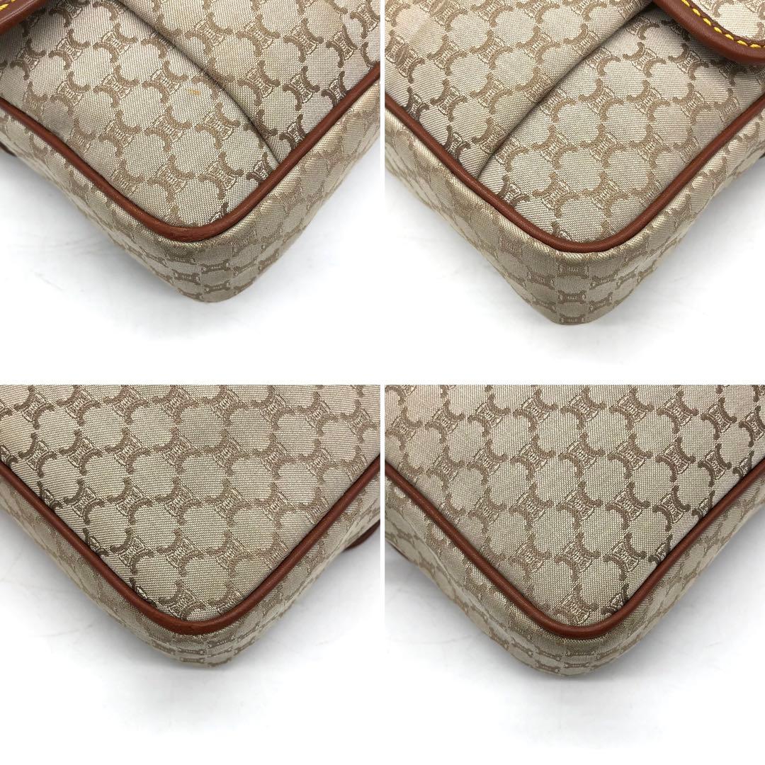 ✨極希少✨セリーヌ ショルダーバッグ マカダム トリオンフ キャンバス レザー