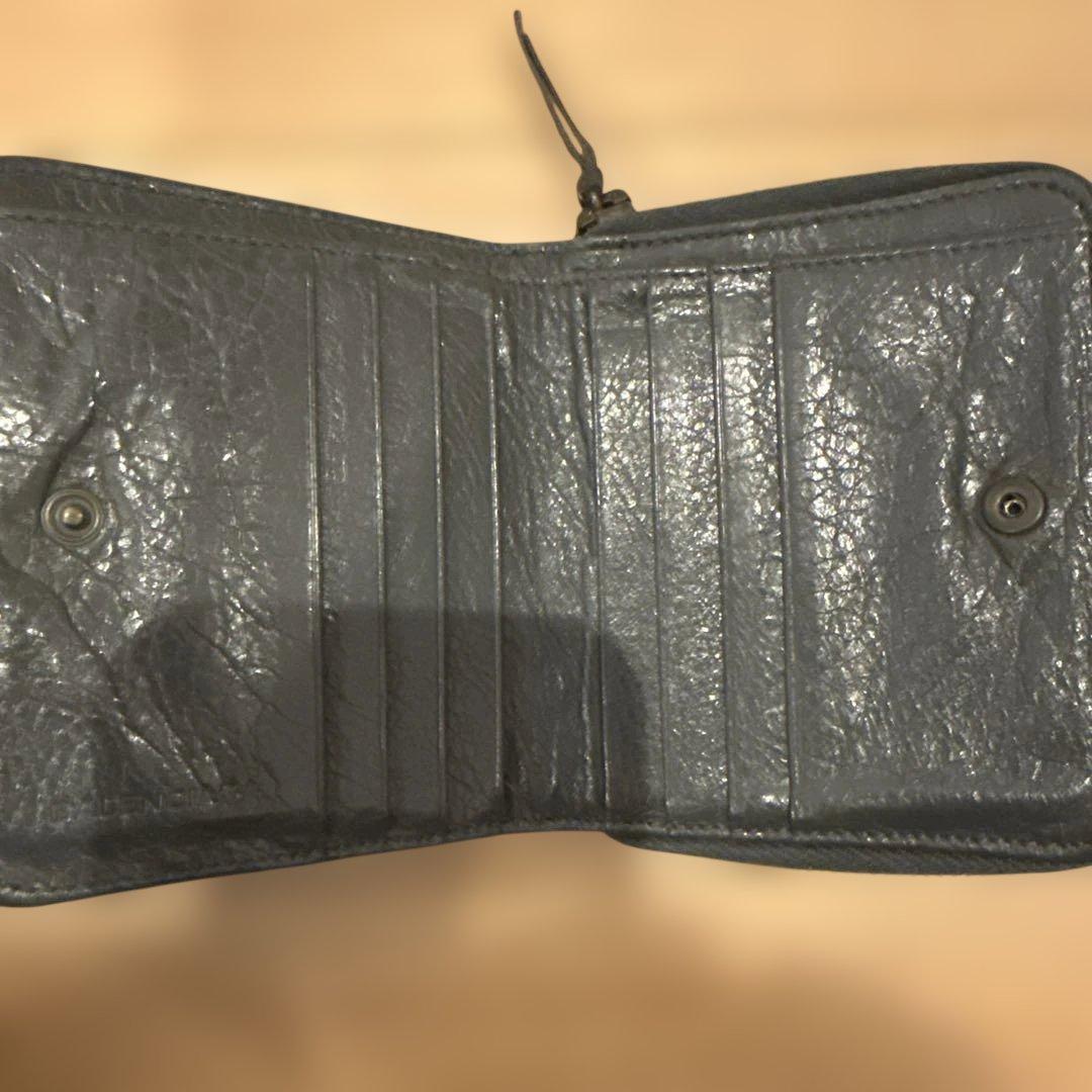 美品 バレンシアガ シティ 二つ折り財布