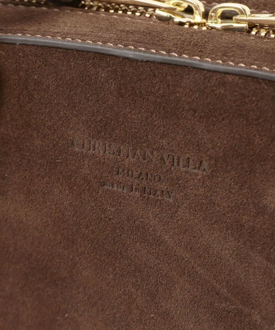 【美品】BEAMS別注 CHRISTIAN VILLA スエードバッグ