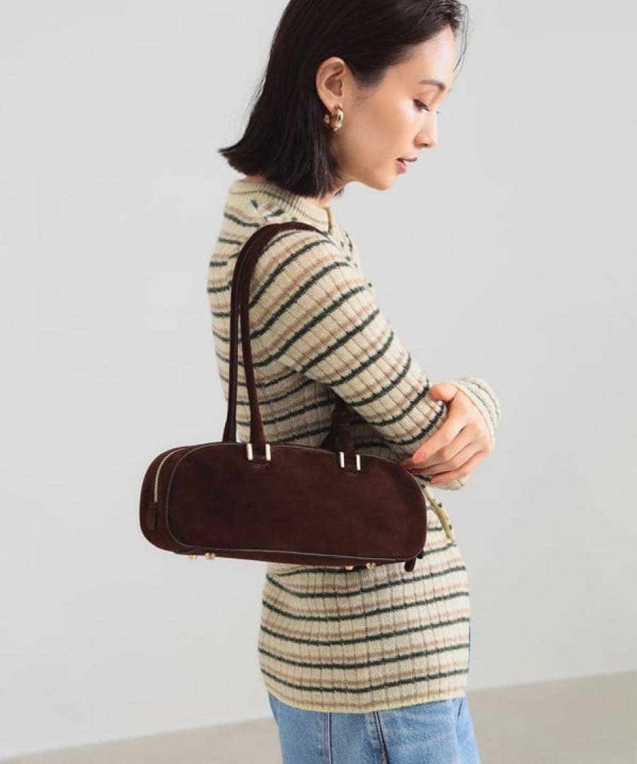 【美品】BEAMS別注 CHRISTIAN VILLA スエードバッグ