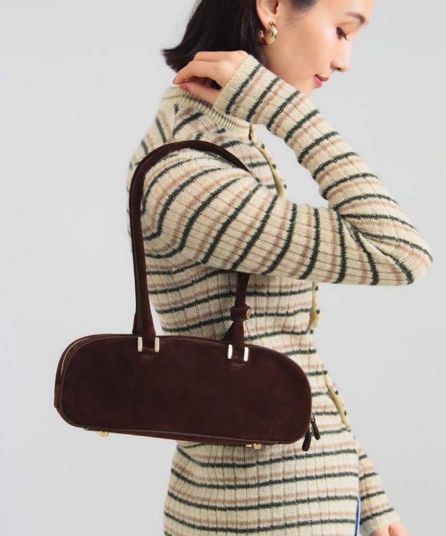 【美品】BEAMS別注 CHRISTIAN VILLA スエードバッグ