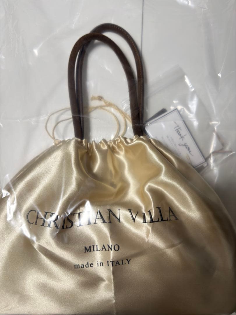 【美品】BEAMS別注 CHRISTIAN VILLA スエードバッグ