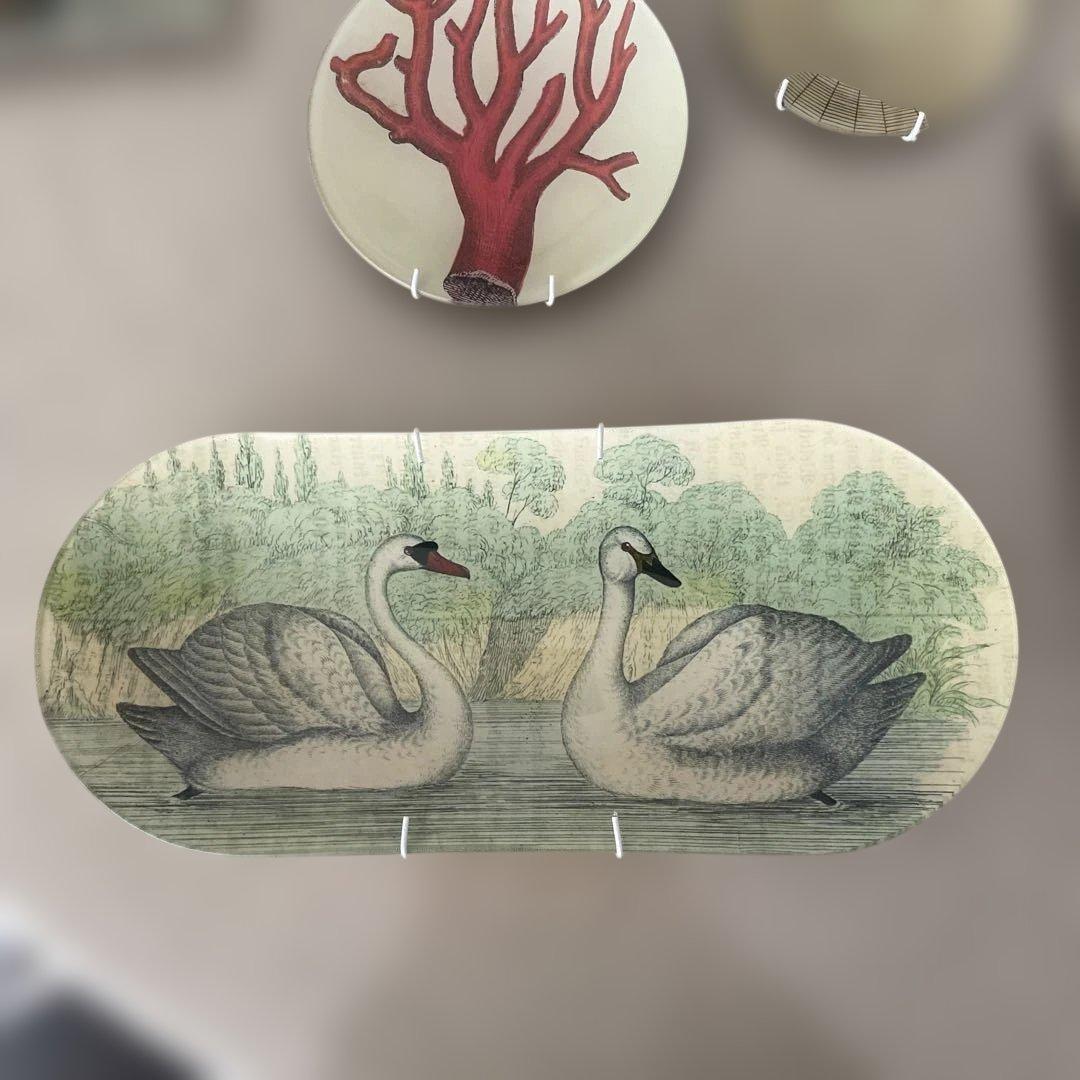 ジョンデリアン　Swans スワン　OBLONG TRAY トレイ