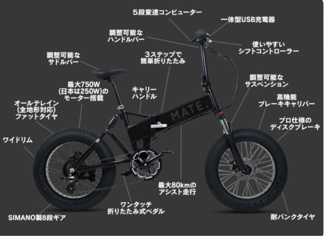 MATE X 750 日本未販売モデル ウォーキングアシスト機能 フルオプション