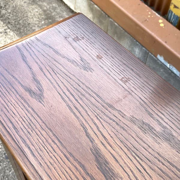 イギリスアンティーク　ガラスサイドボード　食器棚　無垢材　キャビネット　木良久