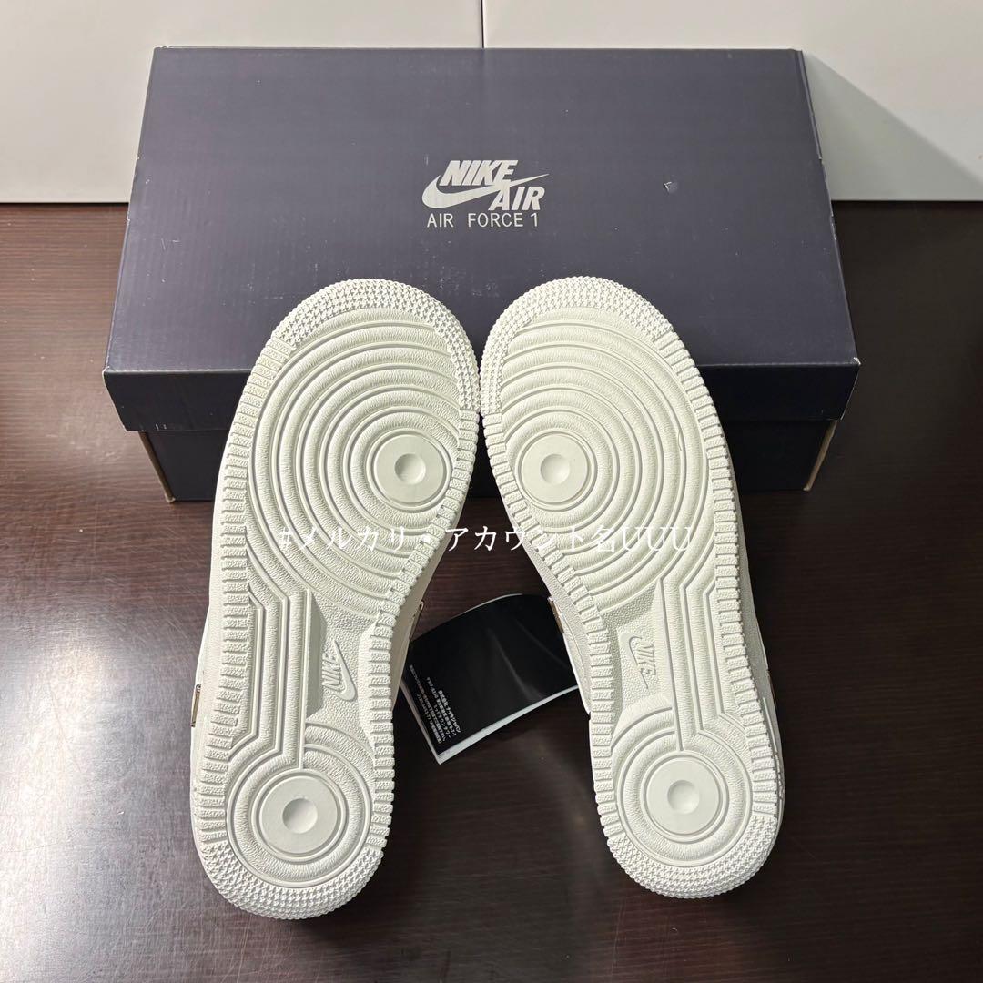 【新品23.5cm】NIKE エアフォース１’07 セイル/メタリックゴールド