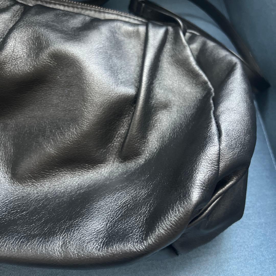 本革 430g コロンボストンバッグ ブラック イアパピヨネ