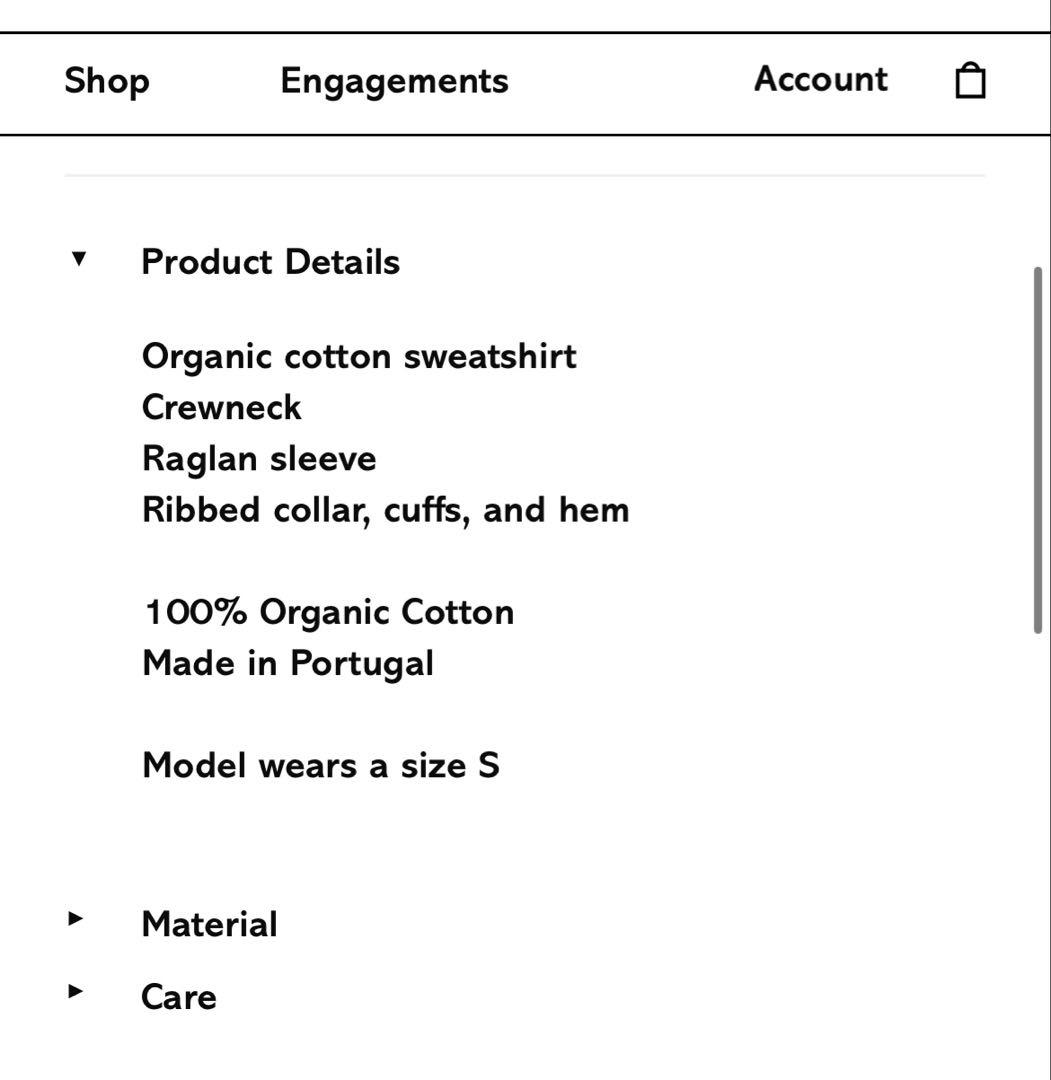 【値下】Baserange rim raglan sweat shirt