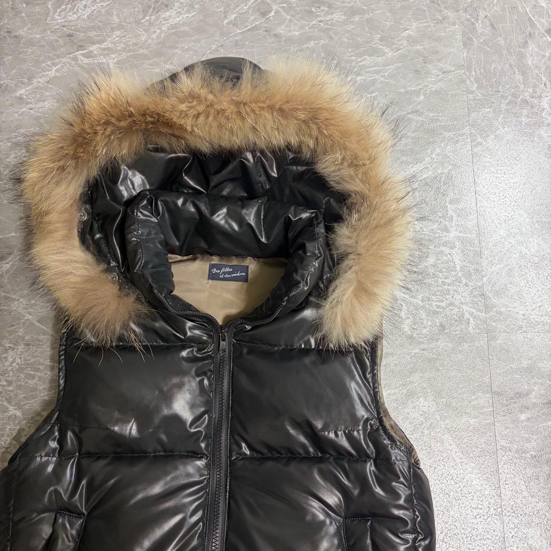 y2k ダウンベスト　ファーダウン　グランジ フェアリーグランジ　レディース