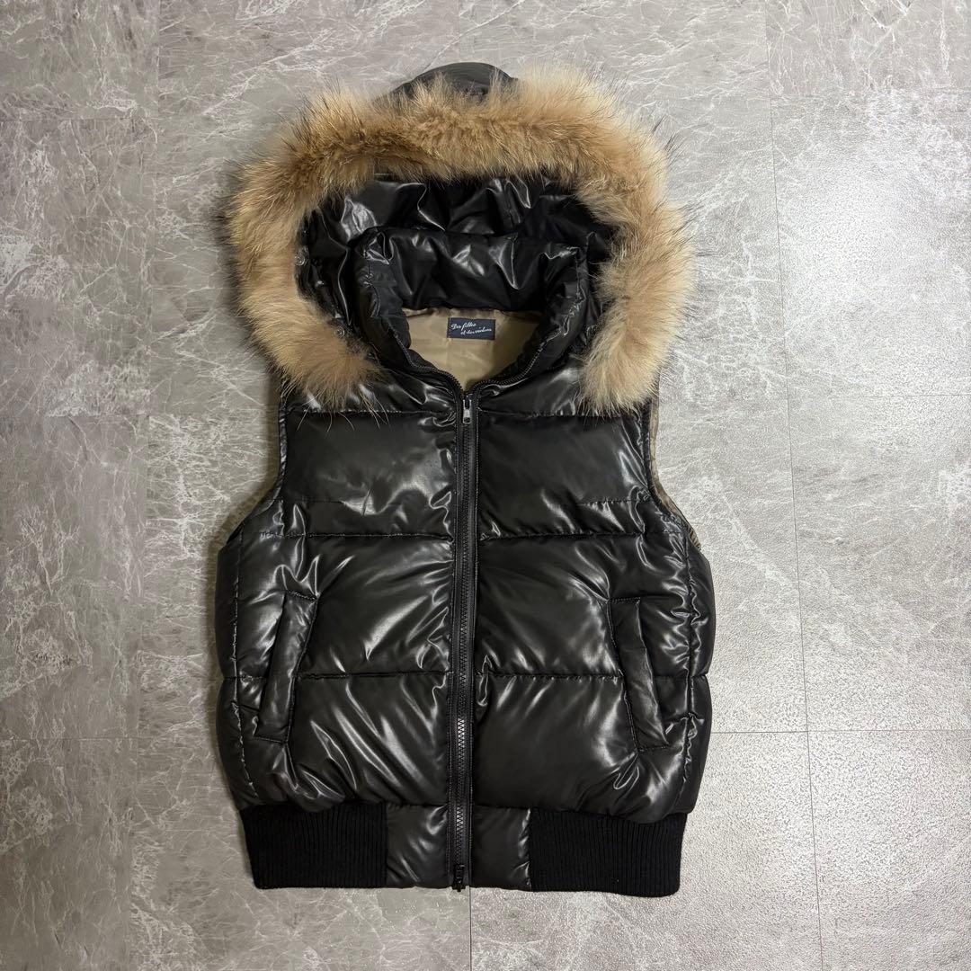 y2k ダウンベスト　ファーダウン　グランジ フェアリーグランジ　レディース