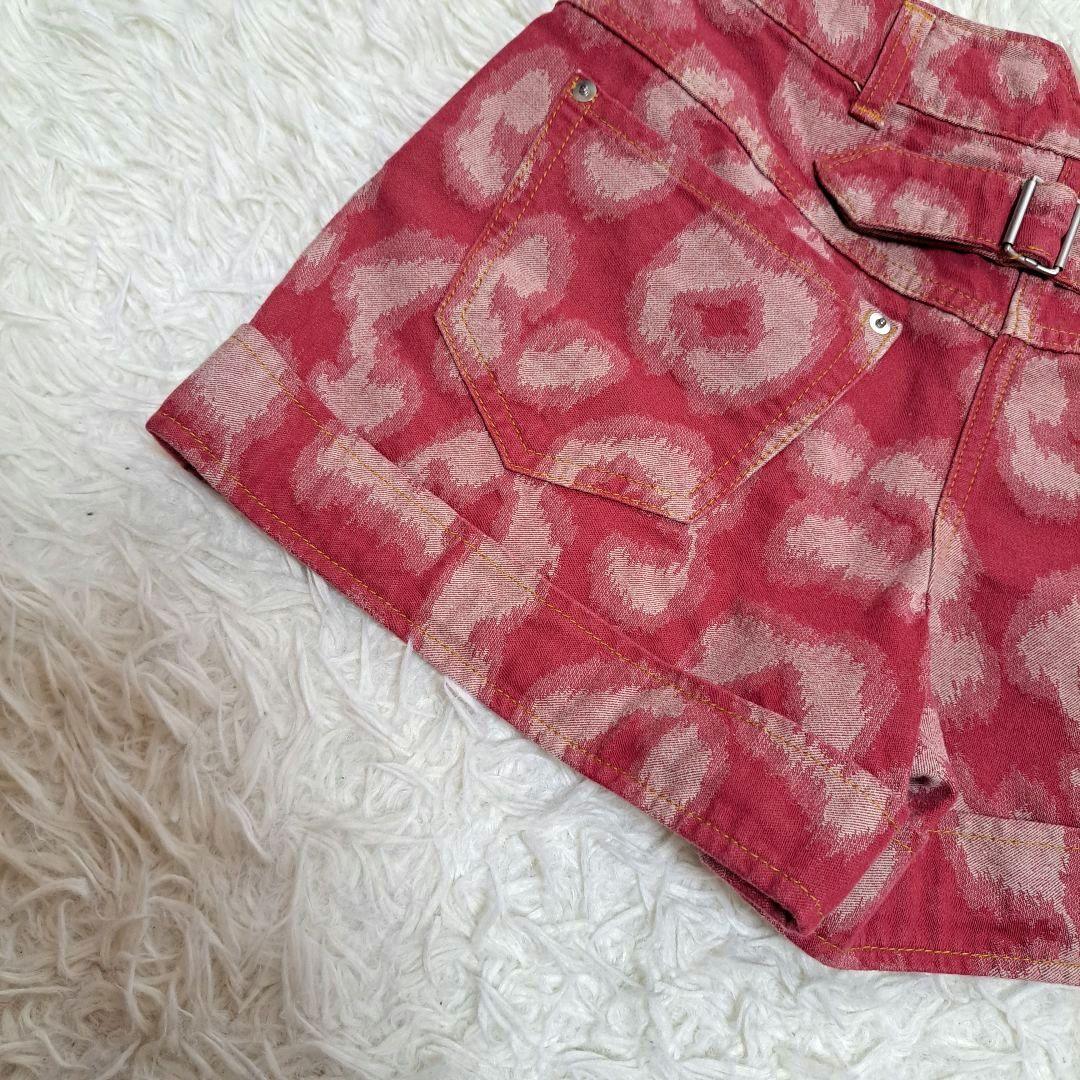 【Vivienne Westwood】レオパード柄　ピンクレッドショートパンツ