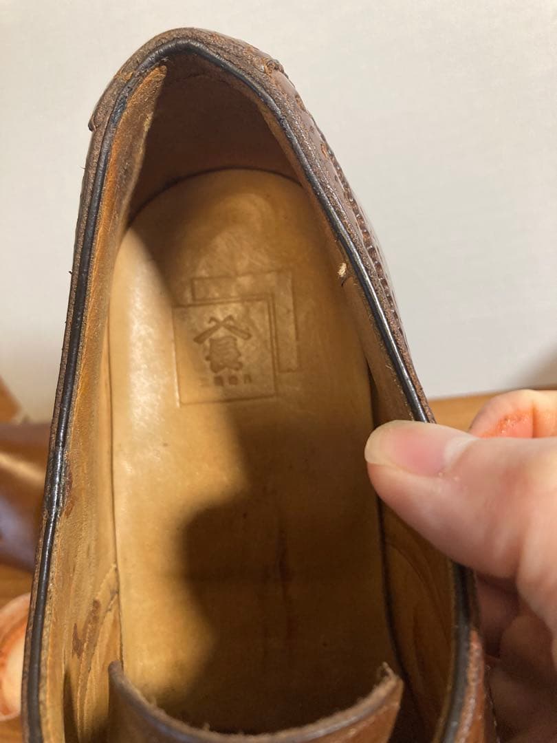 三陽山長 セミブローグ 寿三郎? サイズ7 セミオーダー品