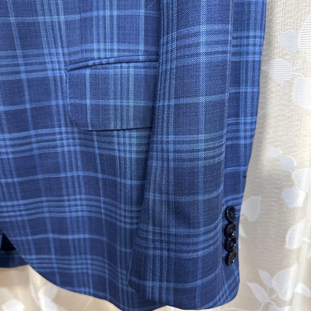 Ermenegildo Zegna ゼニア スーツ ネイビー系チェック柄