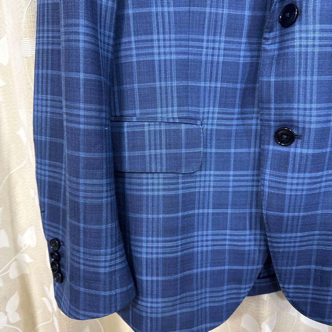 Ermenegildo Zegna ゼニア スーツ ネイビー系チェック柄