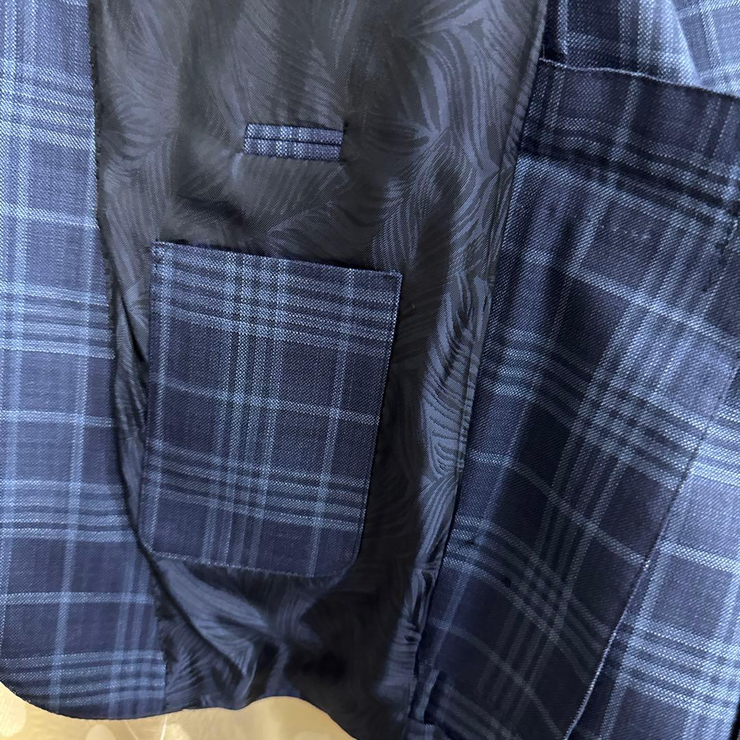 Ermenegildo Zegna ゼニア スーツ ネイビー系チェック柄