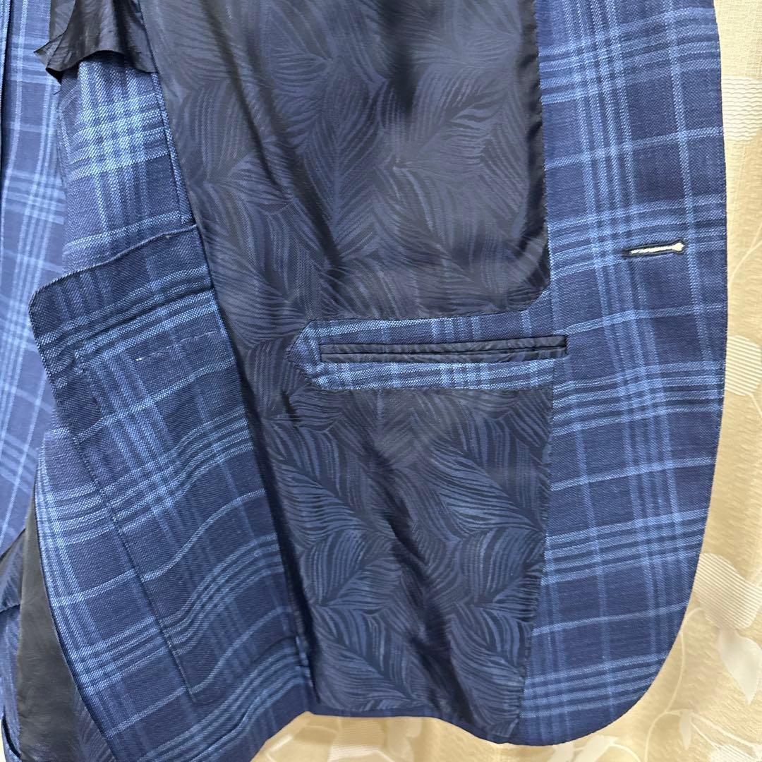 Ermenegildo Zegna ゼニア スーツ ネイビー系チェック柄