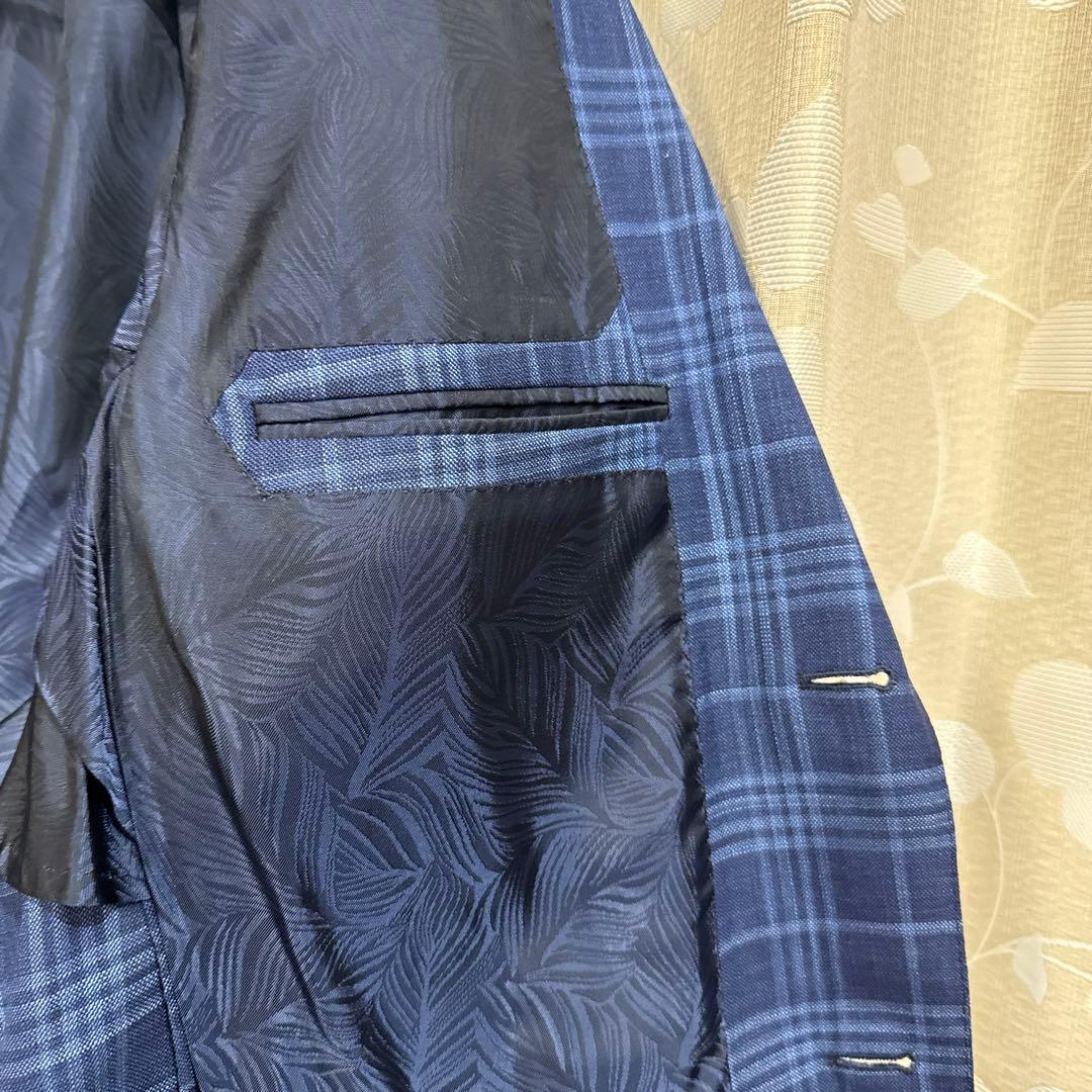 Ermenegildo Zegna ゼニア スーツ ネイビー系チェック柄