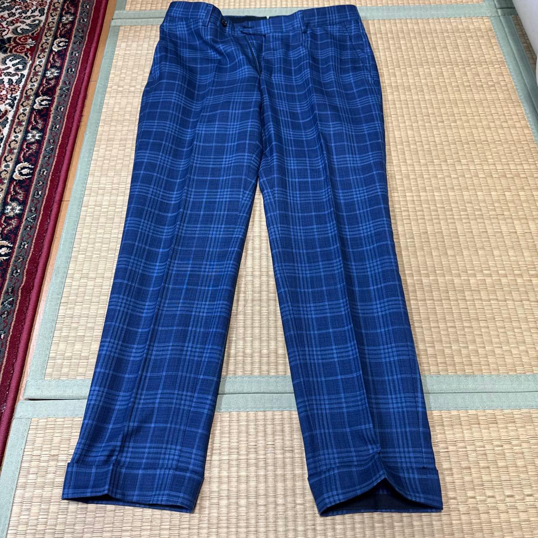 Ermenegildo Zegna ゼニア スーツ ネイビー系チェック柄