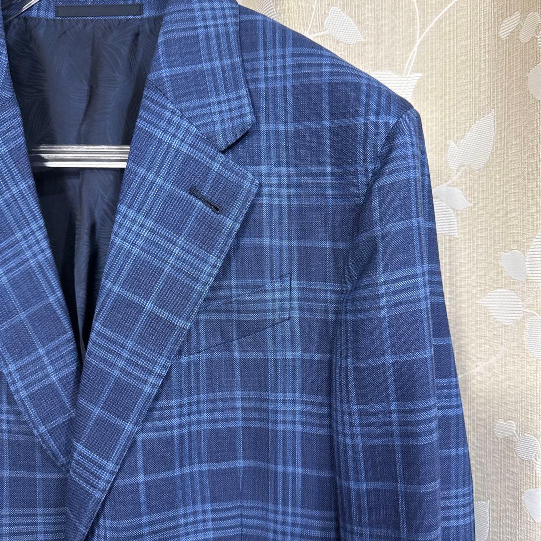 Ermenegildo Zegna ゼニア スーツ ネイビー系チェック柄