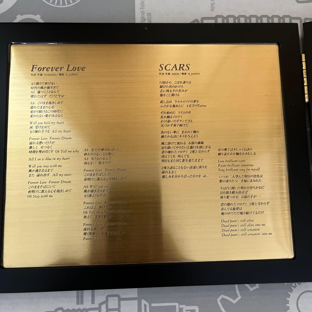 X JAPAN ゴールドディスクモニュメント　中古品