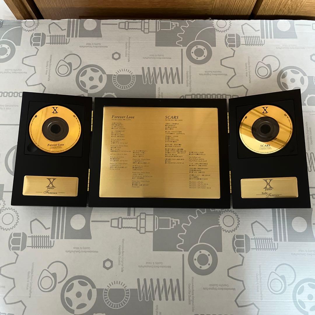 X JAPAN ゴールドディスクモニュメント　中古品