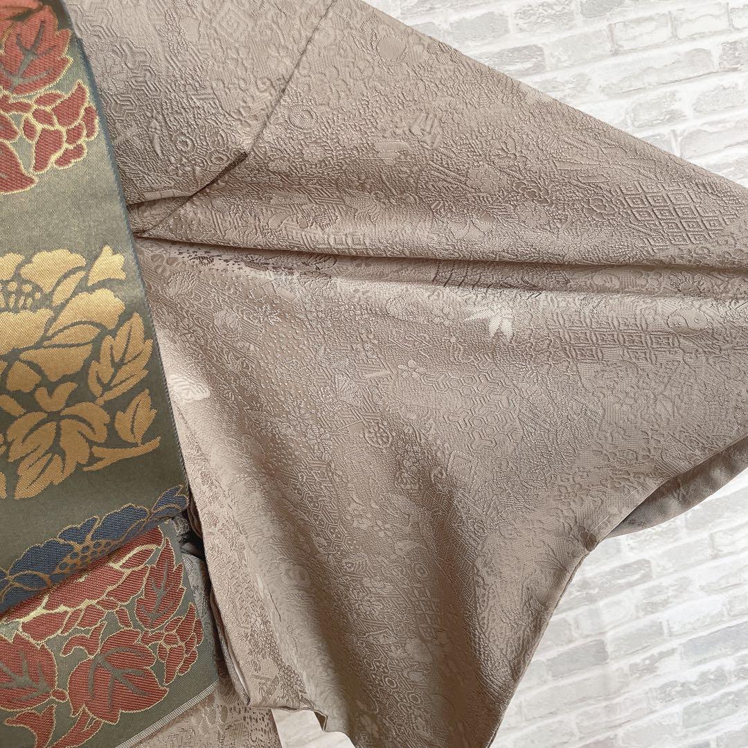 色無地　フルセット　松竹梅　吉祥二百撰　壽光織　シンプル　カジュアル　小紋　I9