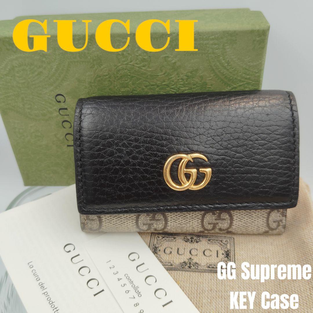極美品✨️フルセット✨️GUCCI マーモント GG スプリーム 6連キーケース