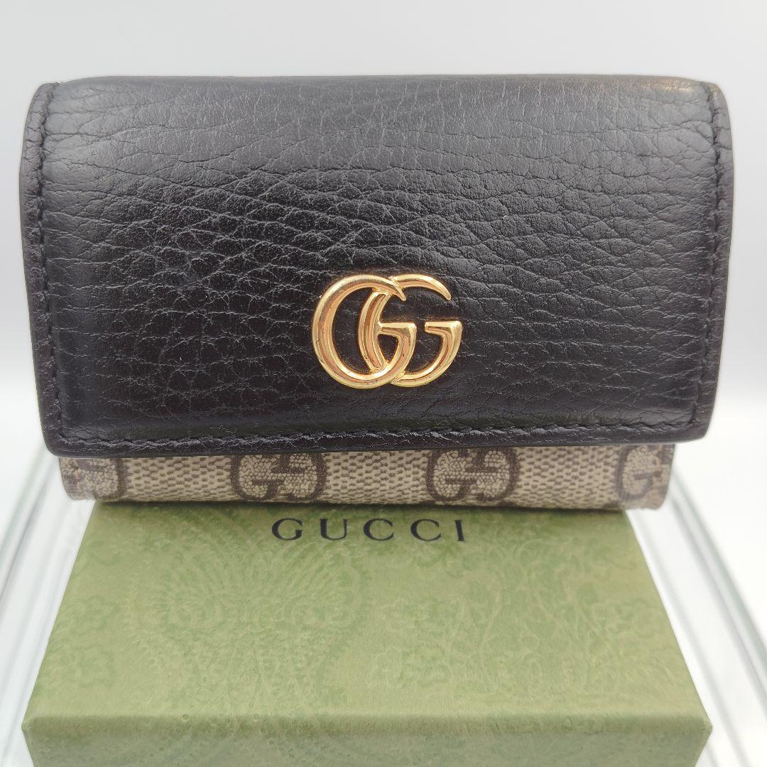 極美品✨️フルセット✨️GUCCI マーモント GG スプリーム 6連キーケース