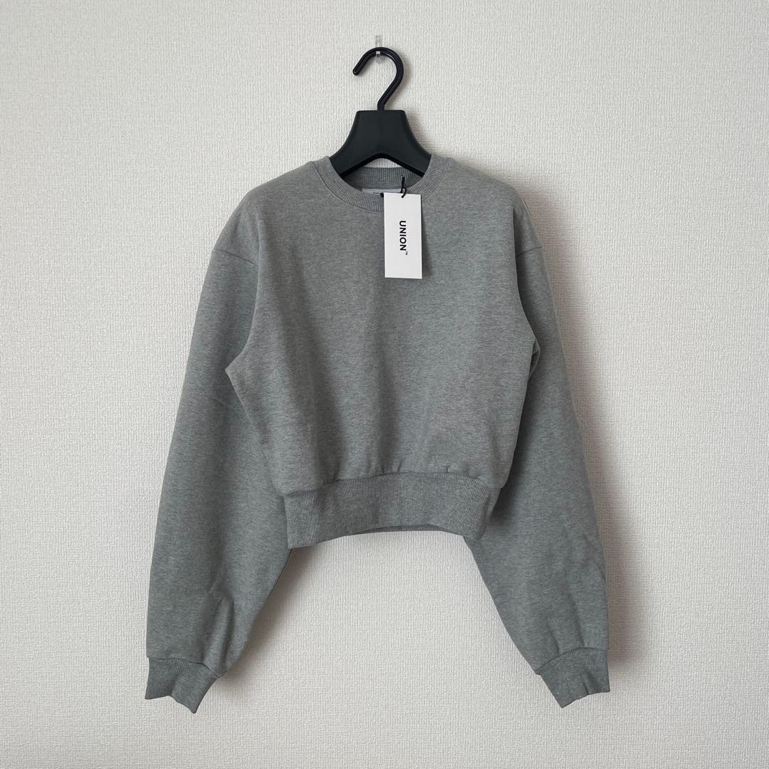 【新品】Union Cropped Sweatshirt　グレー