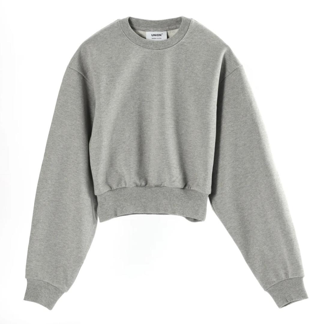 【新品】Union Cropped Sweatshirt　グレー