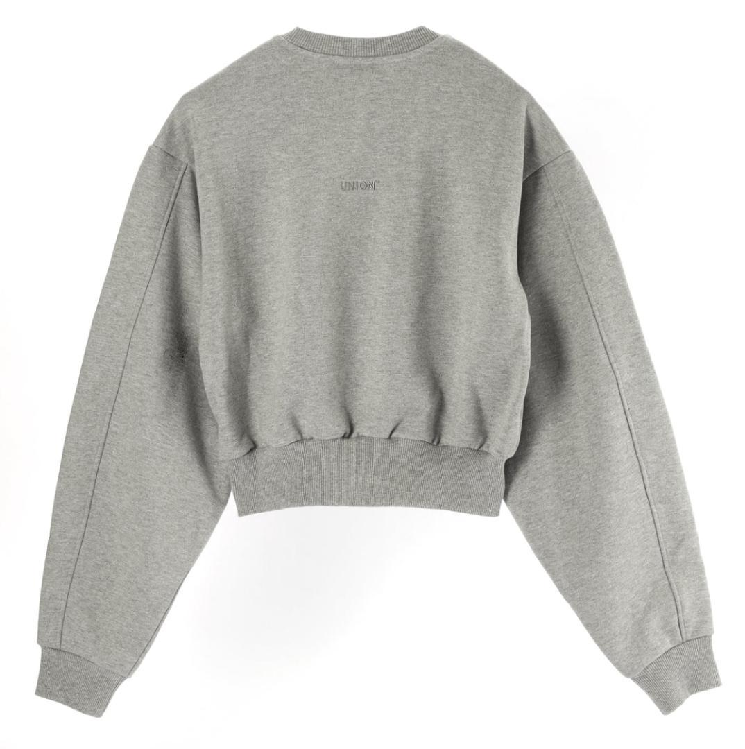 【新品】Union Cropped Sweatshirt　グレー